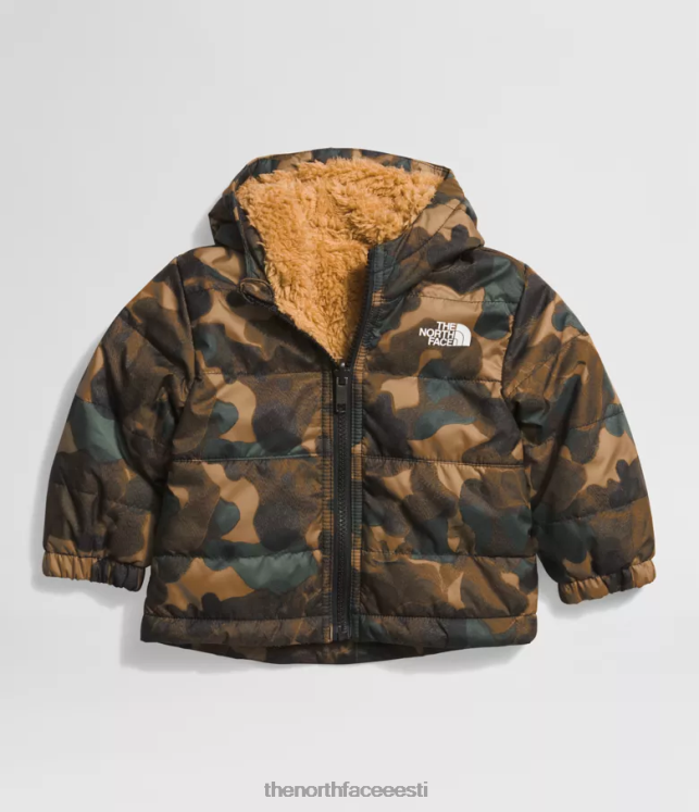 beebi ümberpööratav mt chimbo täistõmblukuga kapuutsiga jope The North Face VJRZH867 Riietus kasulik pruun camo tekstuur väikeses kirjas