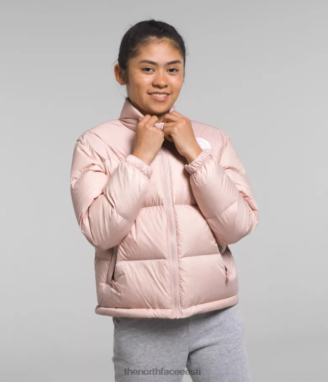 lapsed 1996 aasta retro nuptse jope The North Face VJRZH912 Riietus roosa sammal