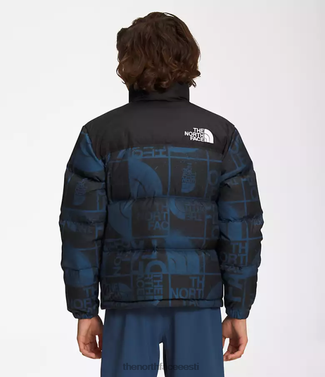 lapsed trükitud 1996 retro nuptse jakk The North Face VJRZH686 Riietus varjuline sinine pihustusvärv