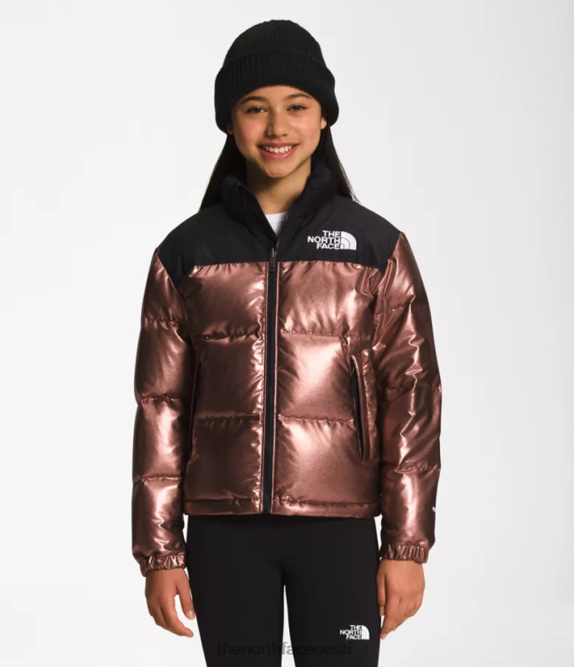 lapsed trükitud 1996 retro nuptse jakk The North Face VJRZH687 Riietus tume tamm metallik