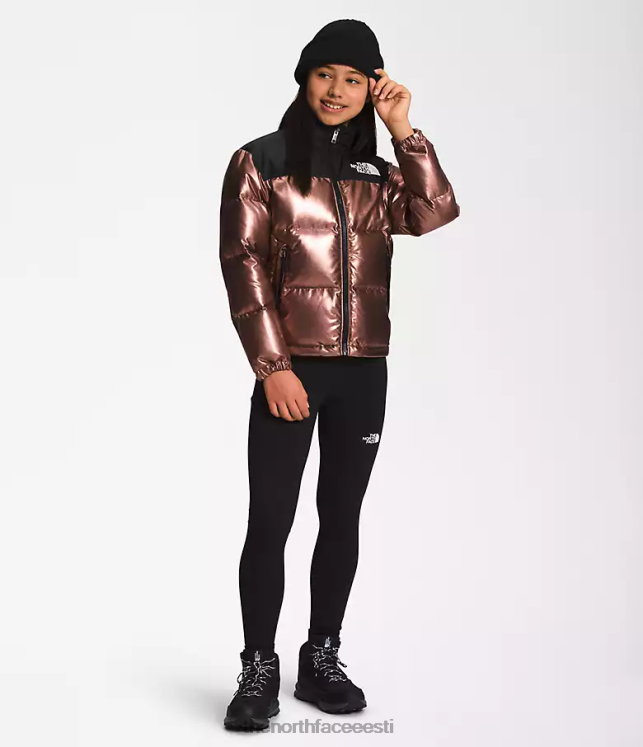 lapsed trükitud 1996 retro nuptse jakk The North Face VJRZH687 Riietus tume tamm metallik