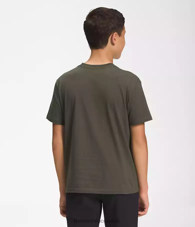 lapsed lühikeste varrukatega graafiline trikoo The North Face VJRZH1056 Riietus uus taupe roheline/tnf must