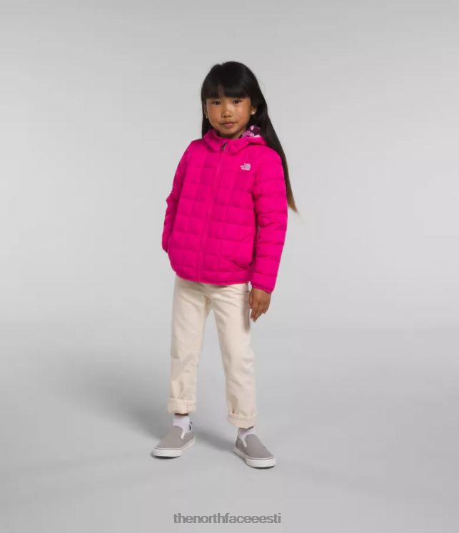 lapsed ümberpööratav termokuuli kapuutsiga jope The North Face VJRZH1239 Riietus härra. roosa