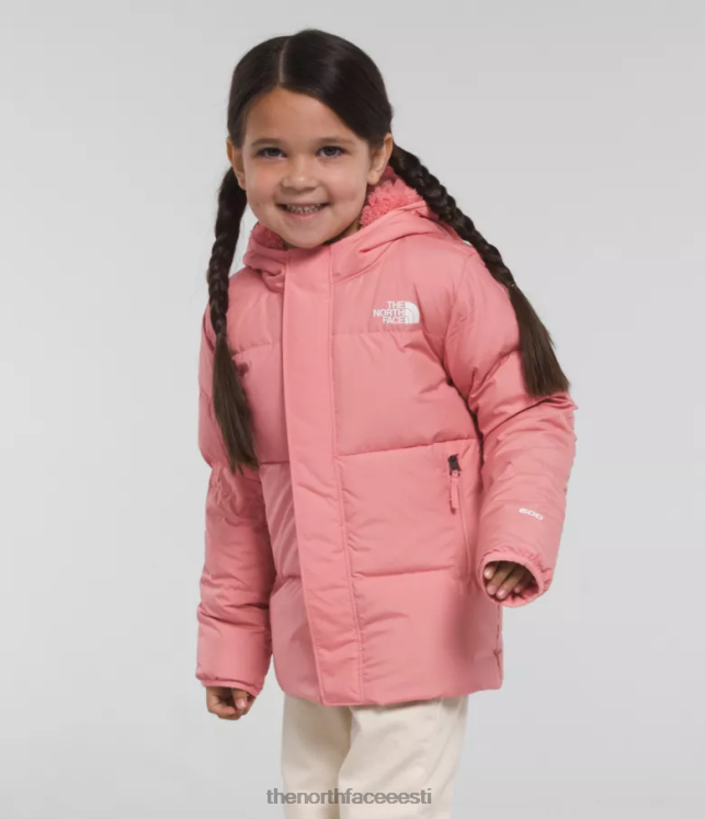 lapsed põhjapoolse kapuutsiga jope The North Face VJRZH862 Riietus varjuline roos