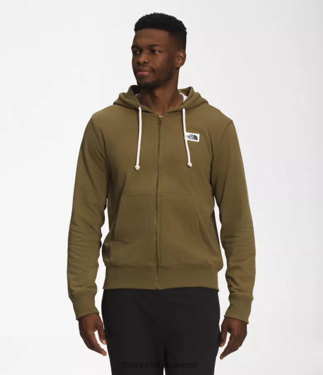 mehed Heritage Patch täistõmblukuga kapuuts The North Face VJRZH705 Riietus sõjaväe oliiv
