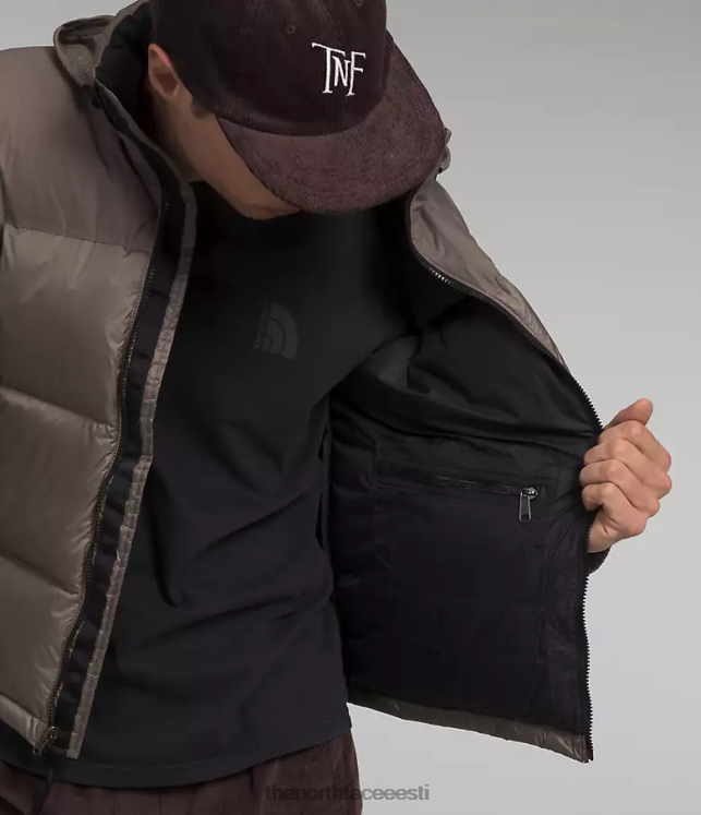 mehed 1996 aasta retro nuptse jope The North Face VJRZH470 Riietus pistriku pruun