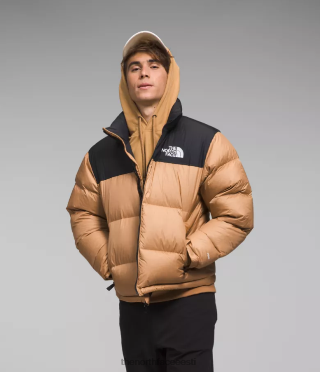 mehed 1996 aasta retro nuptse jope The North Face VJRZH471 Riietus mandlivõi/tnf must