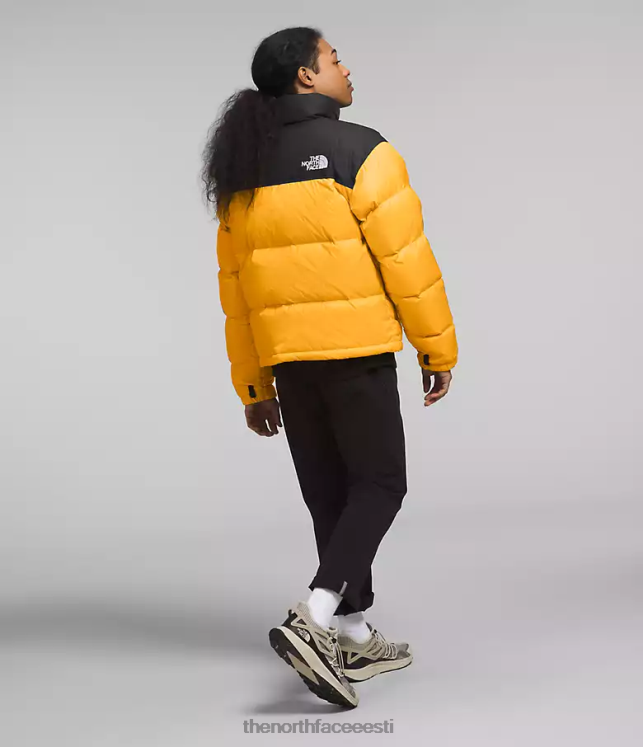 mehed 1996 aasta retro nuptse jope The North Face VJRZH472 Riietus tipp kuld/tnf must