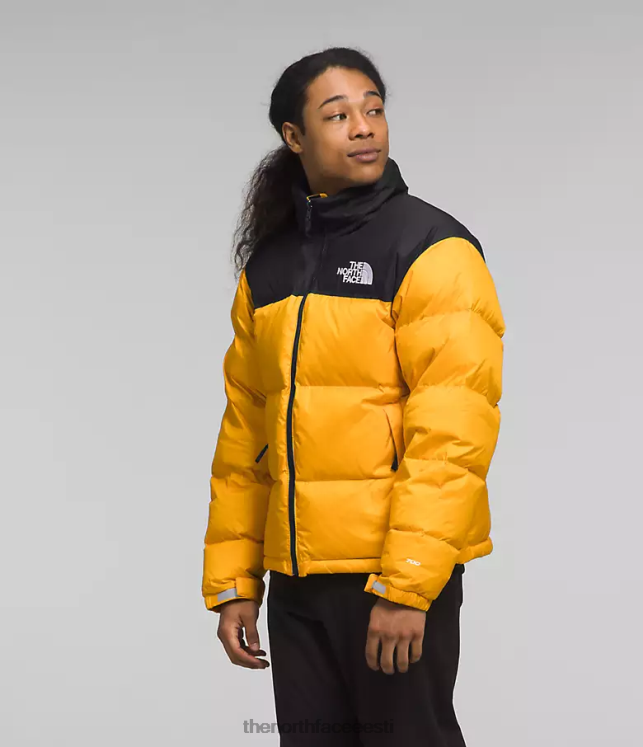 mehed 1996 aasta retro nuptse jope The North Face VJRZH472 Riietus tipp kuld/tnf must