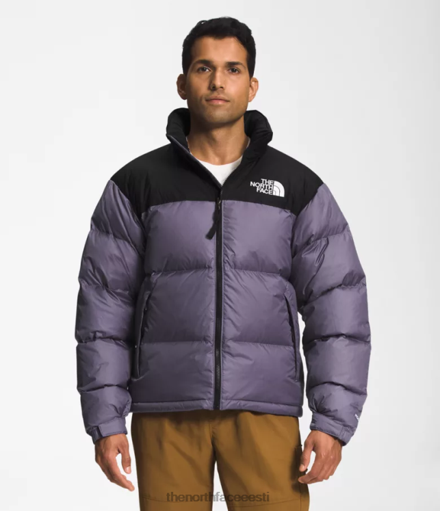 mehed 1996 aasta retro nuptse jope The North Face VJRZH474 Riietus Kuu kiltkivi/tnf must