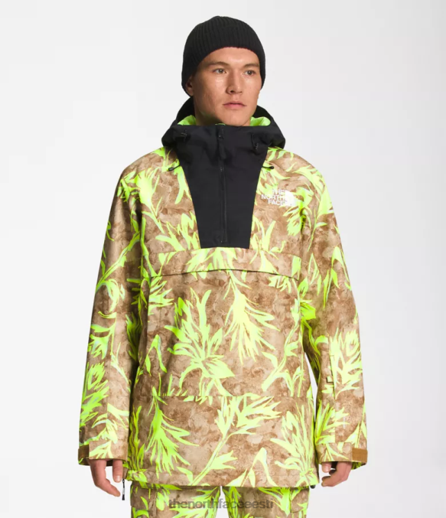 mehed silvani anorak The North Face VJRZH1121 Riietus kasulik pruun pintsel print/tnf must