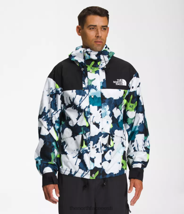 mehed 86 retro mägijakk The North Face VJRZH1293 Riietus smmt mereväe abstraktne lilletrükk