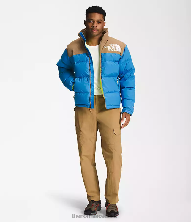 mehed 92 low-fi hi-tek nuptse The North Face VJRZH828 Riietus superheli sinine/kasulik pruun