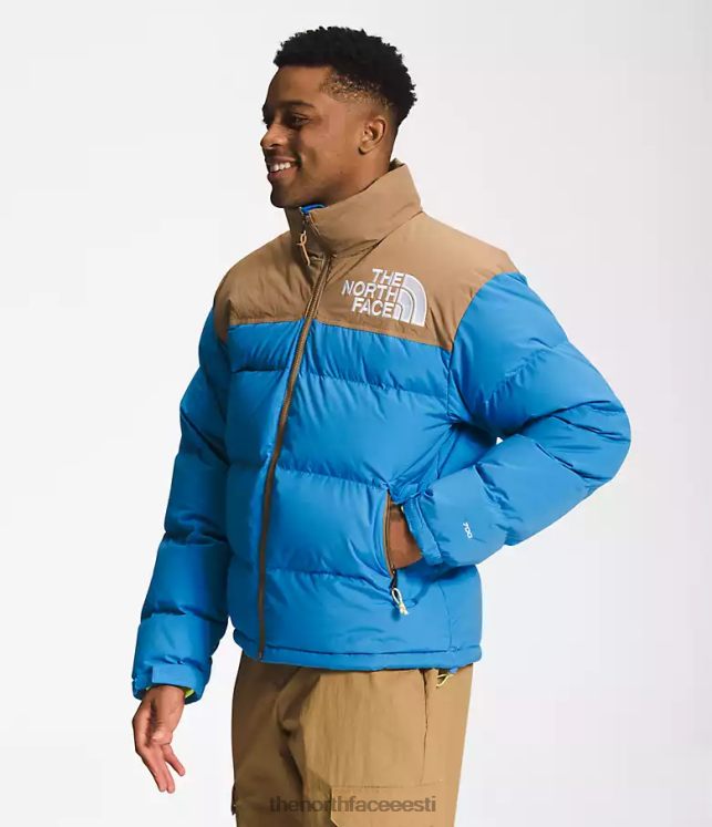 mehed 92 low-fi hi-tek nuptse The North Face VJRZH828 Riietus superheli sinine/kasulik pruun