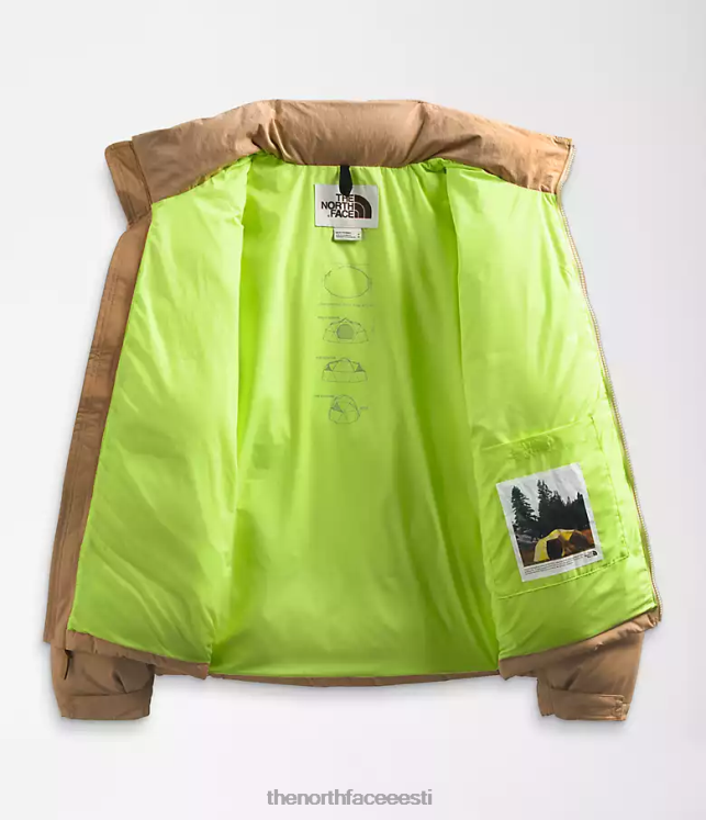 mehed 92 low-fi hi-tek nuptse The North Face VJRZH828 Riietus superheli sinine/kasulik pruun