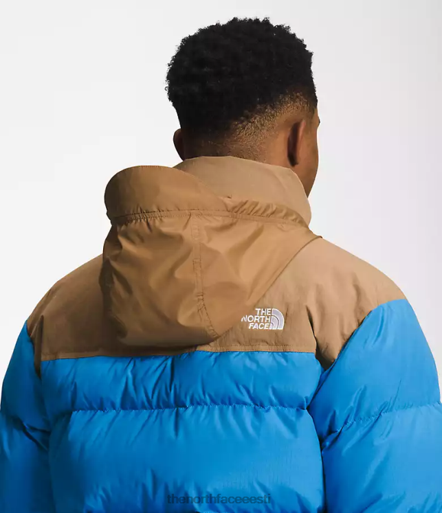 mehed 92 low-fi hi-tek nuptse The North Face VJRZH828 Riietus superheli sinine/kasulik pruun