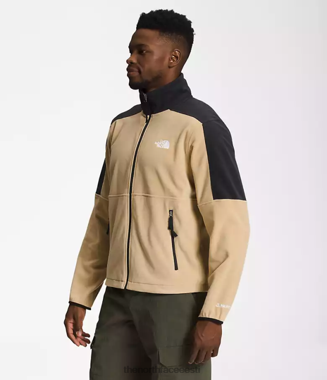 mehed tnf polartec 100 täistõmblukuga The North Face VJRZH483 Riietus khaki kivi/tnf must