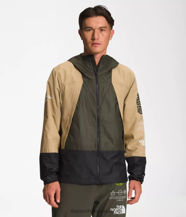 mehed trailwear tuulevile jope The North Face VJRZH347 Riietus khaki kivi/tnf must/uus tuape roheline