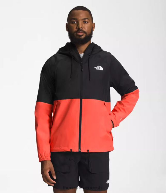 mehed antora vihmaga kapuuts The North Face VJRZH1200 Riietus tnf must/retrooranž