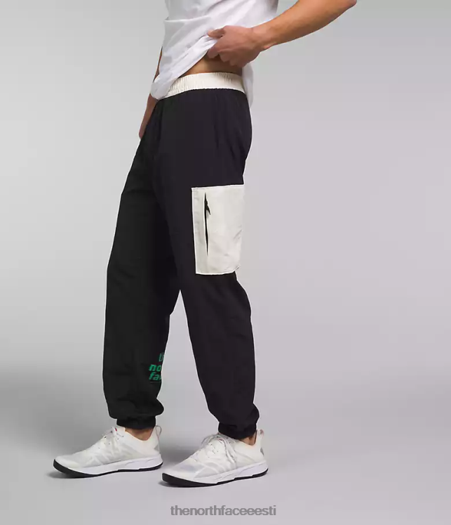 mehed tnf nailonist lihtsad püksid The North Face VJRZH489 Riietus tnf must/gardenia valge