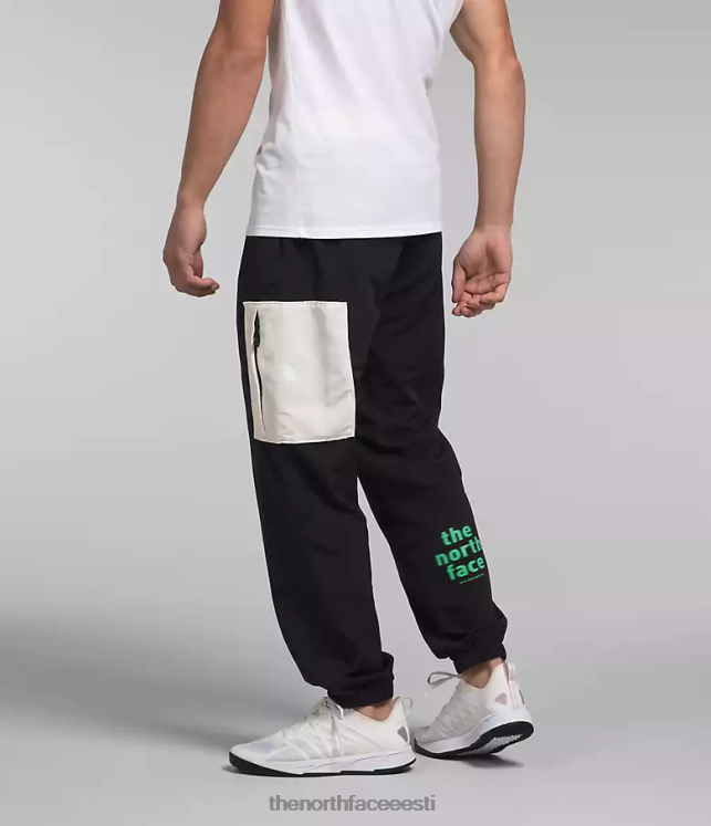 mehed tnf nailonist lihtsad püksid The North Face VJRZH489 Riietus tnf must/gardenia valge