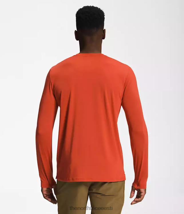 mehed hulkuma pikkade varrukatega The North Face VJRZH24 Riietus roostetanud pronks