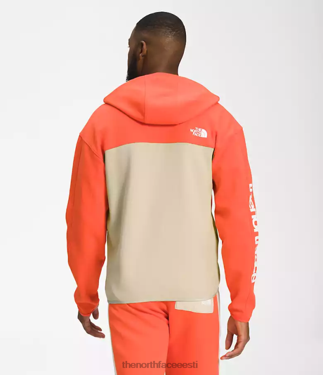 mehed tnf tech täistõmblukuga kapuuts The North Face VJRZH208 Riietus kruus/retrooranž