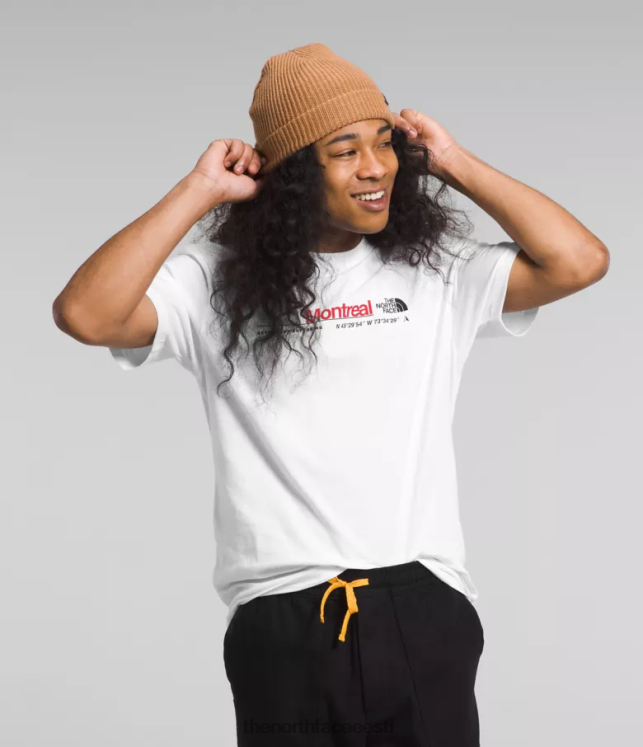 mehed lühikeste varrukatega linnasärk The North Face VJRZH1070 Riietus tnf valge/montreal