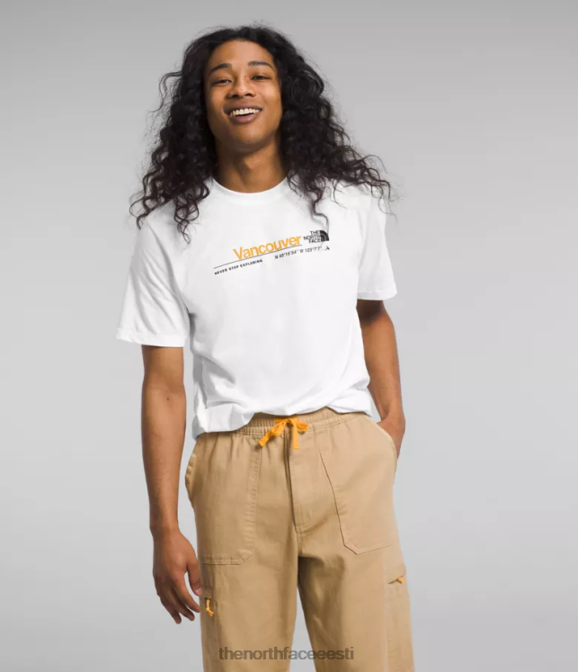 mehed lühikeste varrukatega linnasärk The North Face VJRZH1071 Riietus tnf valge/vancouver