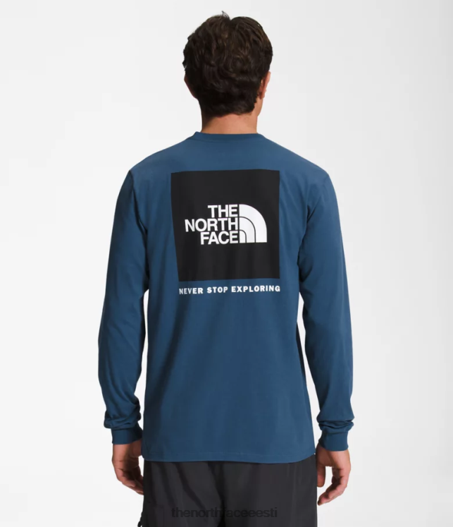 mehed pikkade varrukatega nse t-särk The North Face VJRZH1207 Riietus varjuline sinine/tnf must