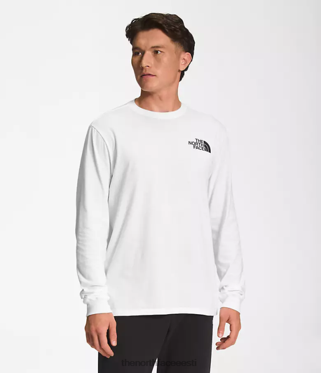 mehed pikkade varrukatega nse t-särk The North Face VJRZH1212 Riietus tnf valge/tnf must
