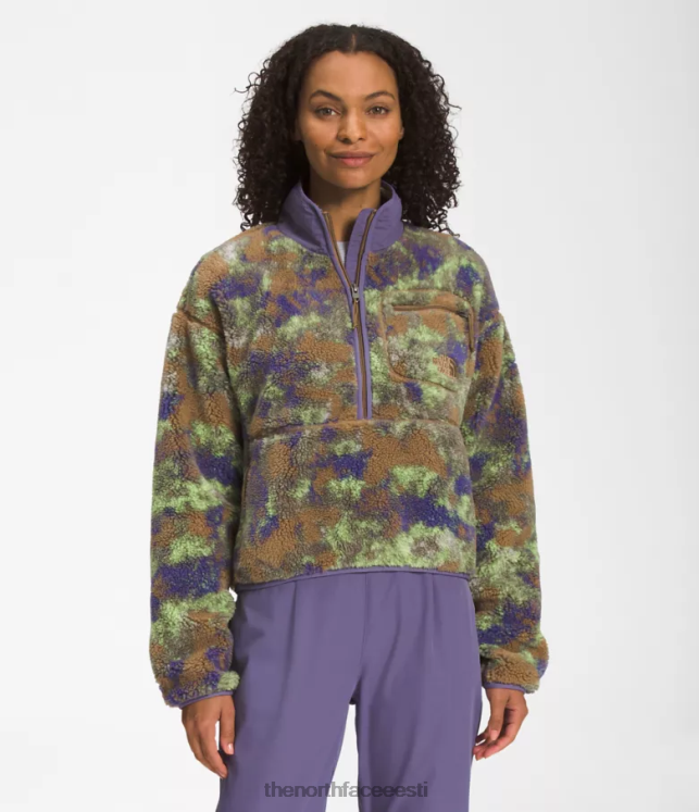naised äärmuslik vaia pullover The North Face VJRZH806 Riietus tarbepruun täpiline camp print
