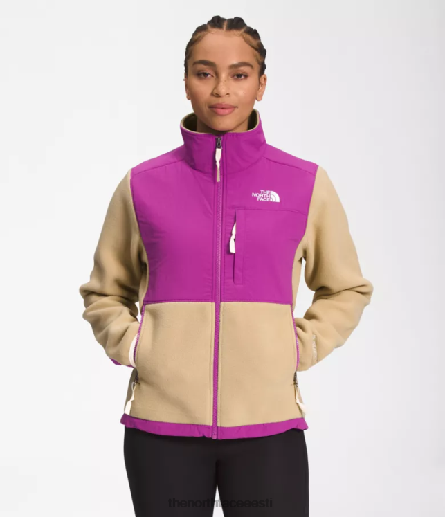 naised denali jope The North Face VJRZH149 Riietus khaki kivi/lilla kaktuse lill/gardeenia valge