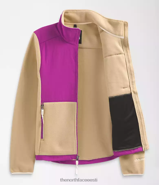 naised denali jope The North Face VJRZH149 Riietus khaki kivi/lilla kaktuse lill/gardeenia valge