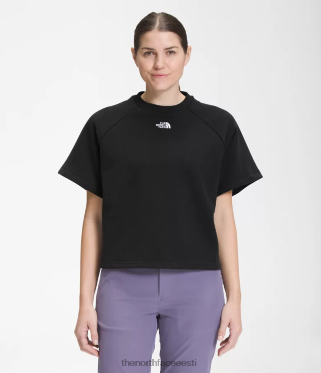 naised lühikeste varrukatega vilditud fliismeeskond The North Face VJRZH1021 Riietus tnf must