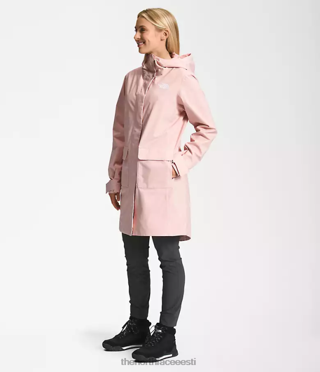 naised linnatuule vihma parka ii The North Face VJRZH155 Riietus roosa sammal
