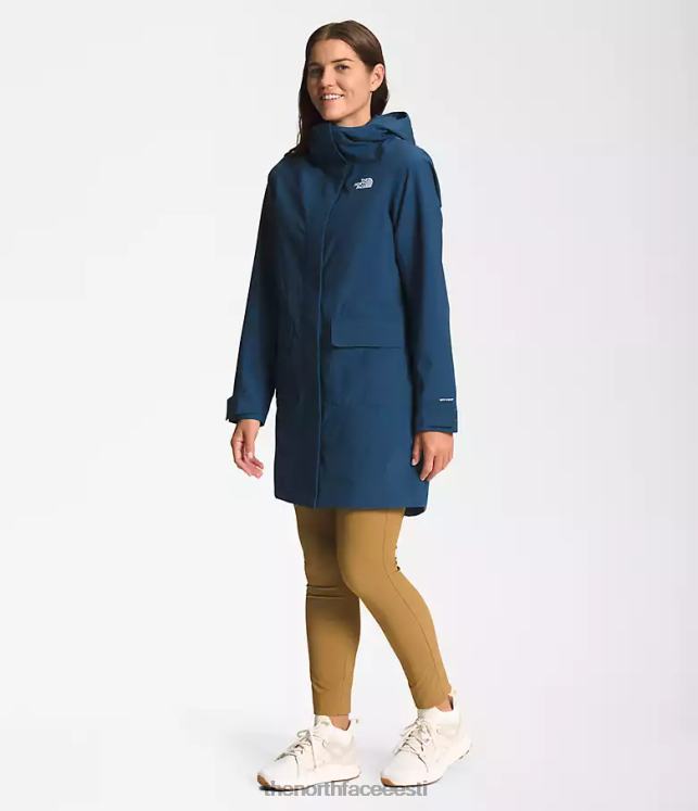 naised linnatuule vihma parka ii The North Face VJRZH156 Riietus varjuline sinine