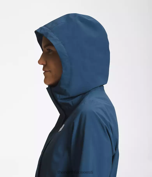 naised linnatuule vihma parka ii The North Face VJRZH156 Riietus varjuline sinine