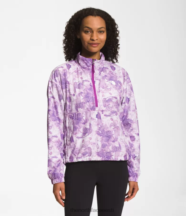 naised hüdraliini pullover 2000 The North Face VJRZH1019 Riietus lilla kaktuseõie tonaalne värvitrükk