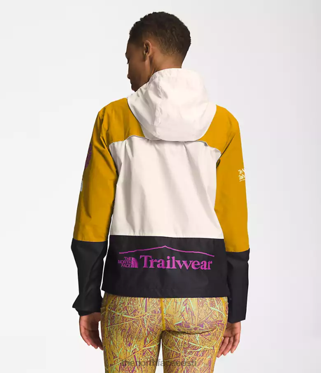 naised trailwear tuulevile jope The North Face VJRZH318 Riietus noolepuu kollane/gardenia valge/tnf must