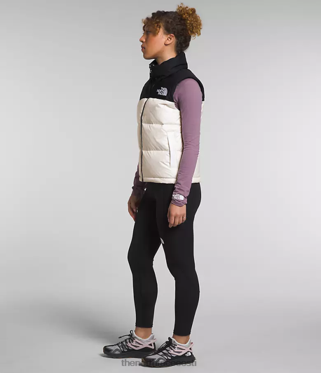 naised 1996 retro nuptse vest The North Face VJRZH431 Riietus gardenia valge/tnf must