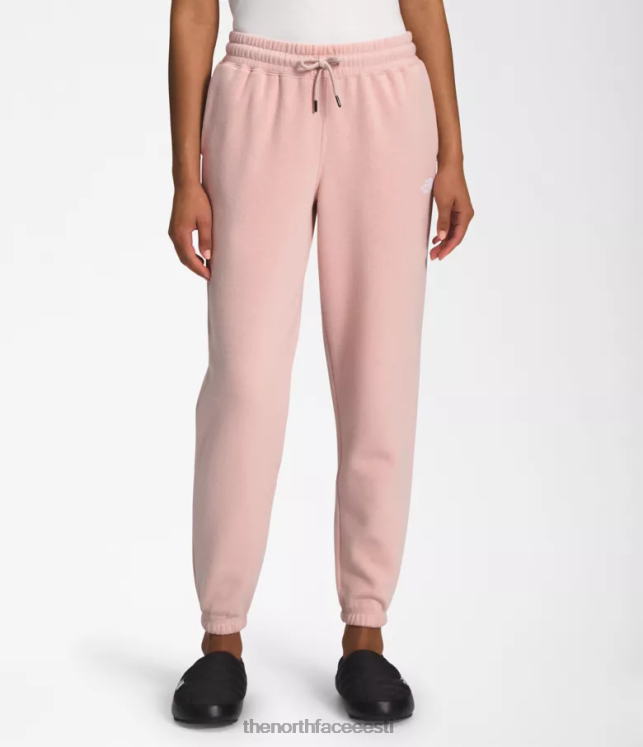 naised poolkupliga fliisist dressipüksid The North Face VJRZH981 Riietus roosa sammal/tnf valge