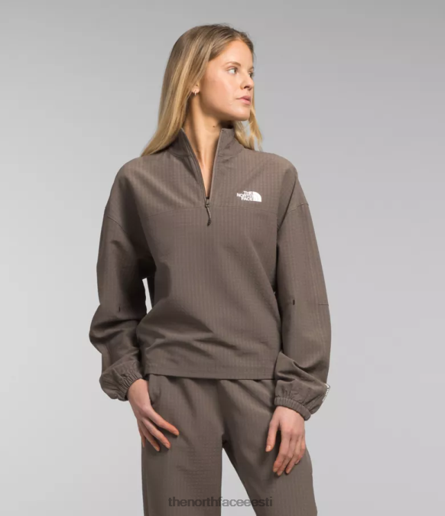naised tekware grid 1/4 tõmblukuga The North Face VJRZH250 Riietus pistriku pruun