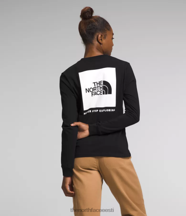 naised pikkade varrukatega nse t-särk The North Face VJRZH680 Riietus tnf must/tnf valge